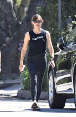 JENNIFER GARNER Out for Power Walk in Brentwood 07/21/2021