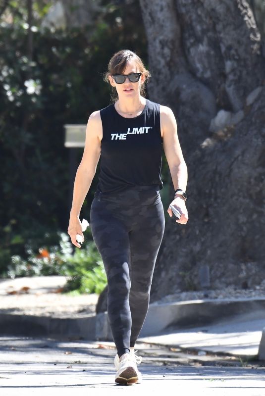 JENNIFER GARNER Out for Power Walk in Brentwood 07/21/2021
