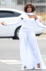 JENNIFER HUDSON on the Set of a Music Video in Los Angeles 07/24/2021