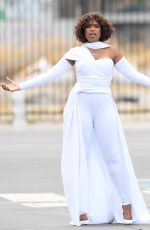JENNIFER HUDSON on the Set of a Music Video in Los Angeles 07/24/2021