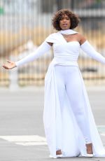 JENNIFER HUDSON on the Set of a Music Video in Los Angeles 07/24/2021