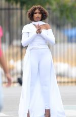 JENNIFER HUDSON on the Set of a Music Video in Los Angeles 07/24/2021