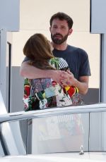 JENNIFER LOPEZ and Ben Affleck Kissing at a Yacht in South of France 07/24/2021