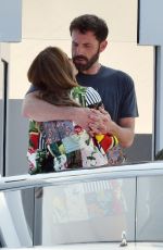 JENNIFER LOPEZ and Ben Affleck Kissing at a Yacht in South of France 07/24/2021