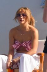 JENNIFER LOPEZ at a Yacht in Amalfi and Sorrento Coast 07/28/2021
