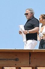 JENNIFER LOPEZ Checking Construction Site in Holmby Hills 07/17/2021