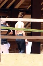 JENNIFER LOPEZ Checking Construction Site in Holmby Hills 07/17/2021