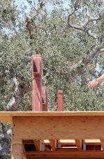 JENNIFER LOPEZ Checking Construction Site in Holmby Hills 07/17/2021