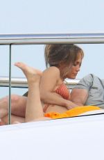 JENNIFER LOPEZ in Bikini and Ben Affleck at a Yacht in South of France 07/24/2021