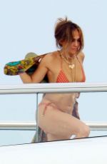 JENNIFER LOPEZ in Bikini and Ben Affleck at a Yacht in South of France 07/24/2021