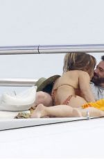 JENNIFER LOPEZ in Bikini and Ben Affleck at a Yacht in South of France 07/24/2021