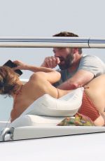 JENNIFER LOPEZ in Bikini and Ben Affleck at a Yacht in South of France 07/24/2021