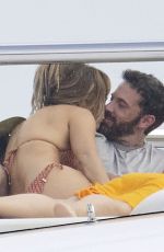 JENNIFER LOPEZ in Bikini and Ben Affleck at a Yacht in South of France 07/24/2021
