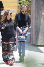 JENNIFER LOPEZ in Tights Denim Out in Los Angeles 07/10/2021