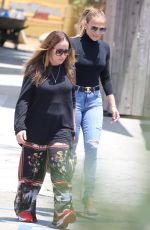 JENNIFER LOPEZ in Tights Denim Out in Los Angeles 07/10/2021