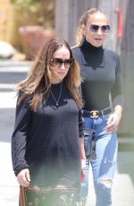 JENNIFER LOPEZ in Tights Denim Out in Los Angeles 07/10/2021