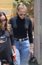 JENNIFER LOPEZ in Tights Denim Out in Los Angeles 07/10/2021
