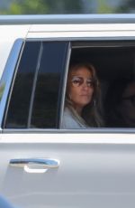 JENNIFER LOPEZ Out Driving in Los Angeles 07/07/2021
