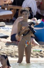 JESSICA AIDI in Bikini at a Beach in Ibiza 07/19/2021