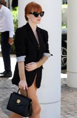 JESSICA CHASTAIN Arrives at Hotel Martinez in Cannes 07/09/2021