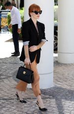 JESSICA CHASTAIN Arrives at Hotel Martinez in Cannes 07/09/2021