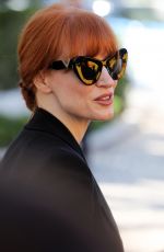 JESSICA CHASTAIN Arrives at Hotel Martinez in Cannes 07/09/2021