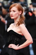JESSICA CHASTAIN at Annette Screening and Opening Ceremony at 74th Cannes Film Festival 07/06/2021