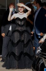 JESSICA CHASTAIN Leaves Hotel Martinez at Cannes Film Festival 07/06/2021