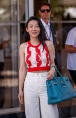 JESSICA WANG Leaves Hotel Martinez at 2021 Cannes Film Festival 07/16/2021