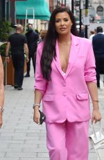 JESSICA WRIGHT with her Mum Carol and Sister Natalya at Amazonico Restaurant in London 07/08/2021