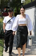 JESSIE J and Max Pham at Crossroads Kitchen in West Hollywood 07/13/2021