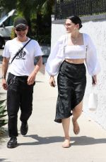 JESSIE J and Max Pham at Crossroads Kitchen in West Hollywood 07/13/2021