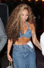 JESY NELSON in Double Denim at Proud Embankment in London 07/02/2021