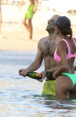 JOAN SMALLS in Bikini at a Beach in Mykonos 07/11/2021