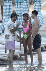 JOAN SMALLS in Bikini at a Beach in Mykonos 07/11/2021