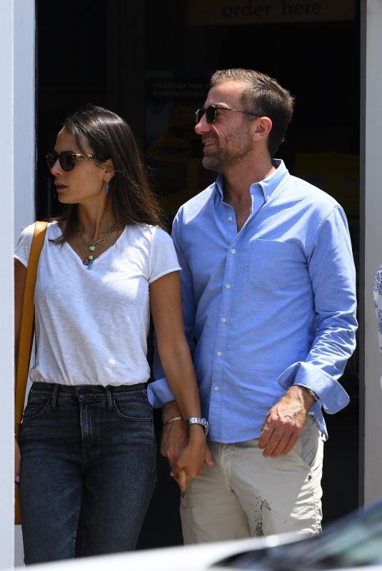 JORDANA BREWSTER and Mason Morfit Out in Brentwood 07/15/2021