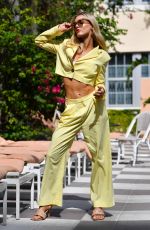 JOY CORRIGAN at a Photoshoot at 2021 Miami Swim Week 07/08/2021