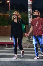 JULIA ROBERTS and Daniel Moder Out with Their Dog in Los Angeles 07/27/2021