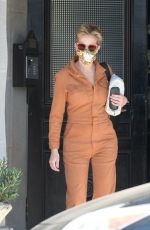 JULIA ROBERTS in a Orange Jumpsuit Out in Los Angeles 07/02/2021