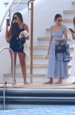 JULIANNE HOUGH and NINA DOBREV at a Yacht in Cannes 07/17/2021