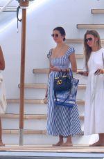JULIANNE HOUGH and NINA DOBREV at a Yacht in Cannes 07/17/2021