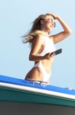 JULIANNE HOUGH in Swimsuit at a Boat in Capri 07/07/2021