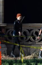 KAIA GERBER and SIERRA MCCORMICK on the Set of American Horror Story in Los Angeles 07/28/2021