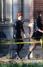 KAIA GERBER and SIERRA MCCORMICK on the Set of American Horror Story in Los Angeles 07/28/2021