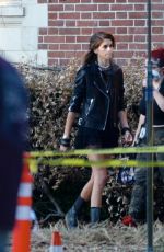 KAIA GERBER and SIERRA MCCORMICK on the Set of American Horror Story in Los Angeles 07/28/2021