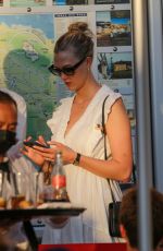 KARLIE KLOSS Out and Abouit in Saint-Tropez 07/27/2021