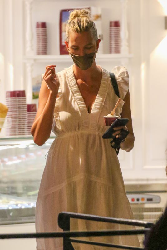 KARLIE KLOSS Out and Abouit in Saint-Tropez 07/27/2021