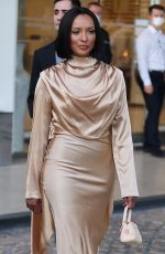 KAT GRAHAM Leaves Hotel Martinez at Cannes Film Festival 04/17/2021