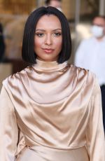 KAT GRAHAM Leaves Hotel Martinez at Cannes Film Festival 04/17/2021
