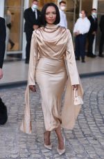 KAT GRAHAM Leaves Hotel Martinez at Cannes Film Festival 04/17/2021